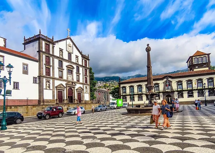 Blue Sky With Pool By Madeira