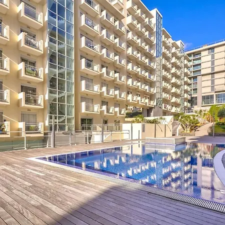 Blue Sky With Pool By Madeira